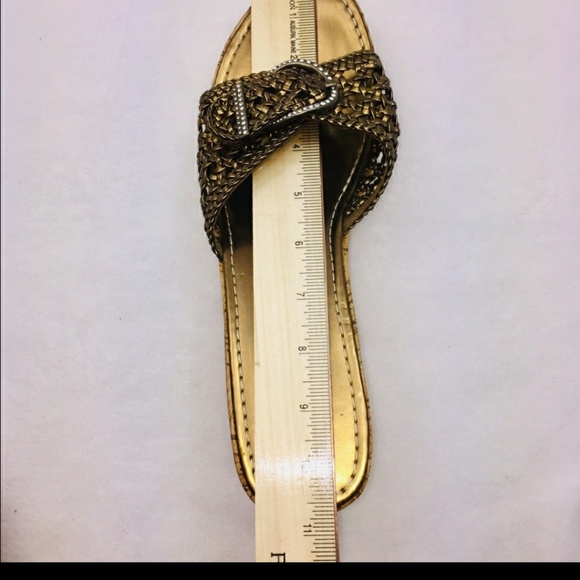 Yellow box, bronze/gold cork wedge Sandal - Picture 3 of 6